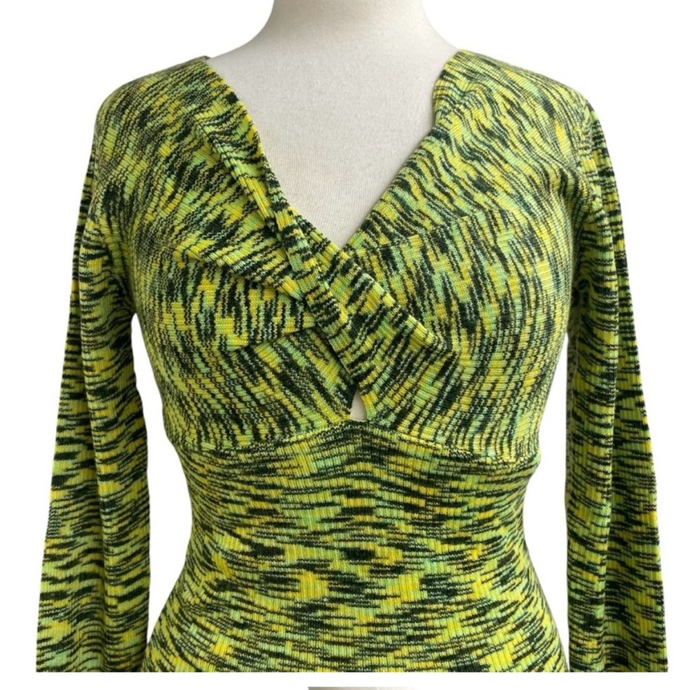 Circus NY by Sam Edelman V-Neck Twisted Front Long Sleeve Knit Top Size L